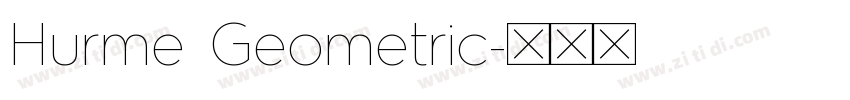 Hurme Geometric字体转换